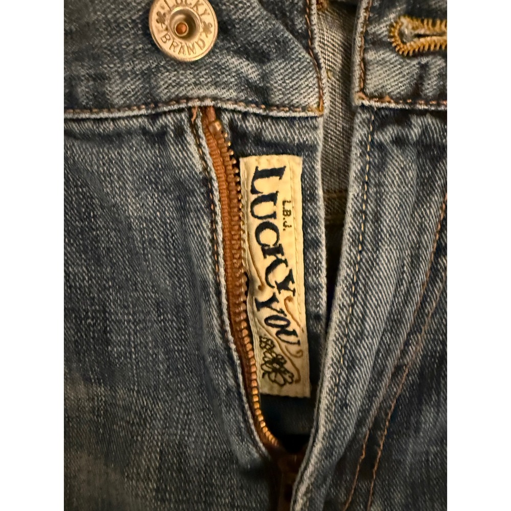 Lucky Brand Mens Made In‎ America Straight Leg Blue Jeans Size 33 Regular Inseam - Picture 3 of 8